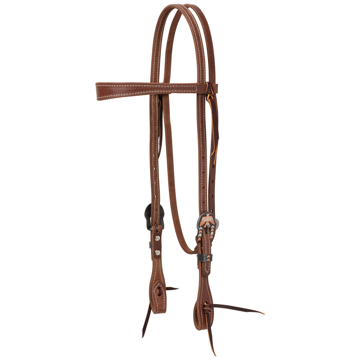 ProTack Headstall, Slim Brow, Thunderbird Heel Buckle