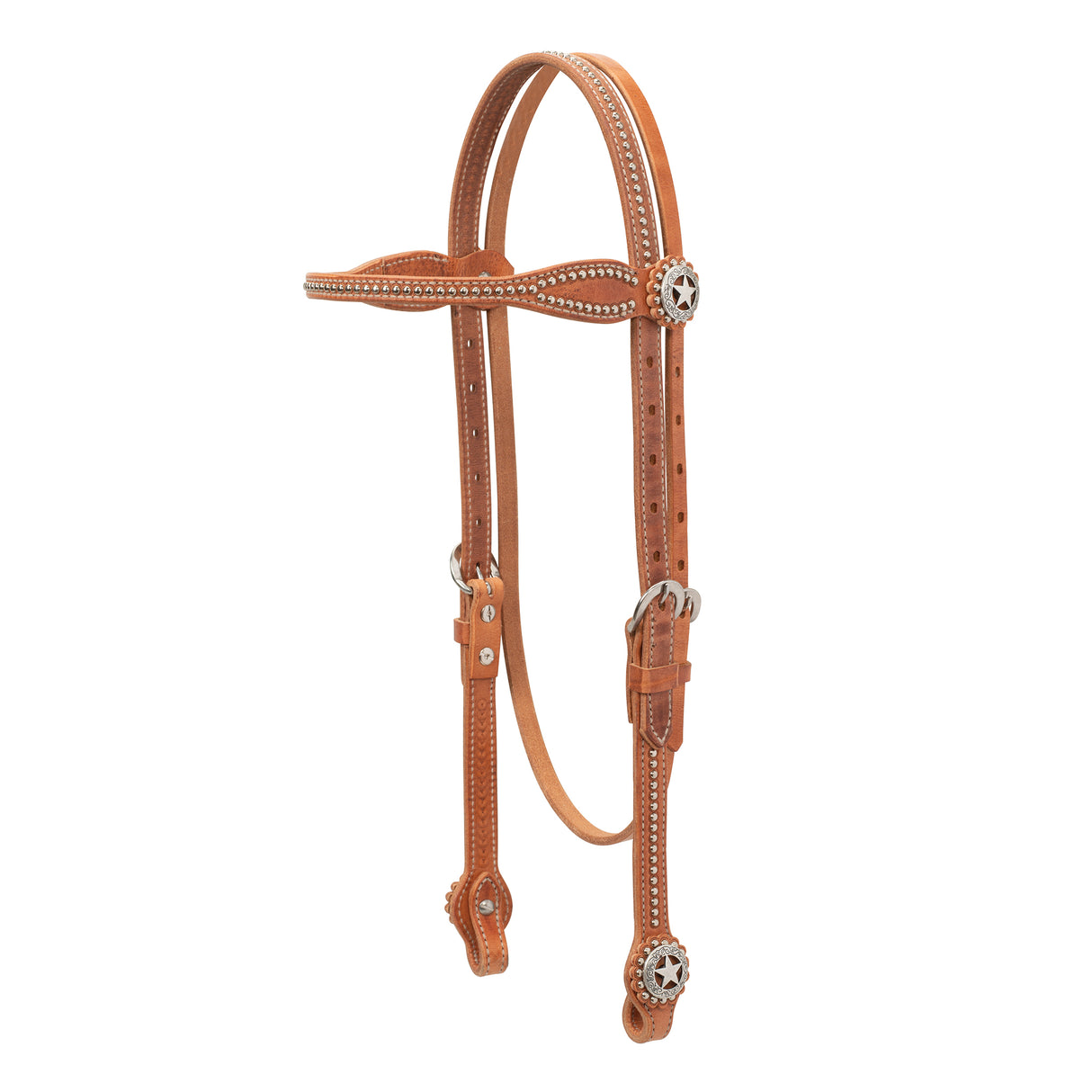 Texas Star Russet Browband Headstall