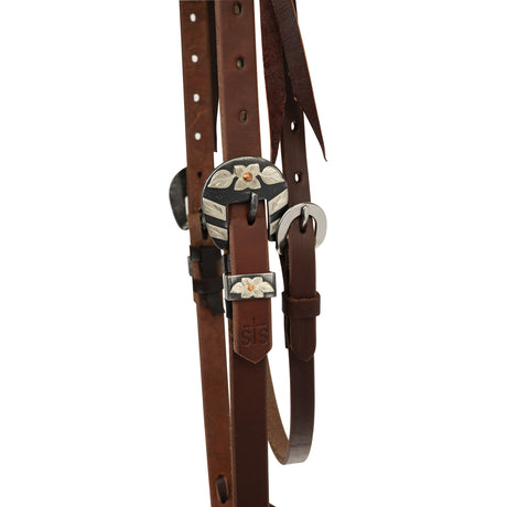 STS Ranch Signature Tack Harness Leather Browband Headstall, 3/4"