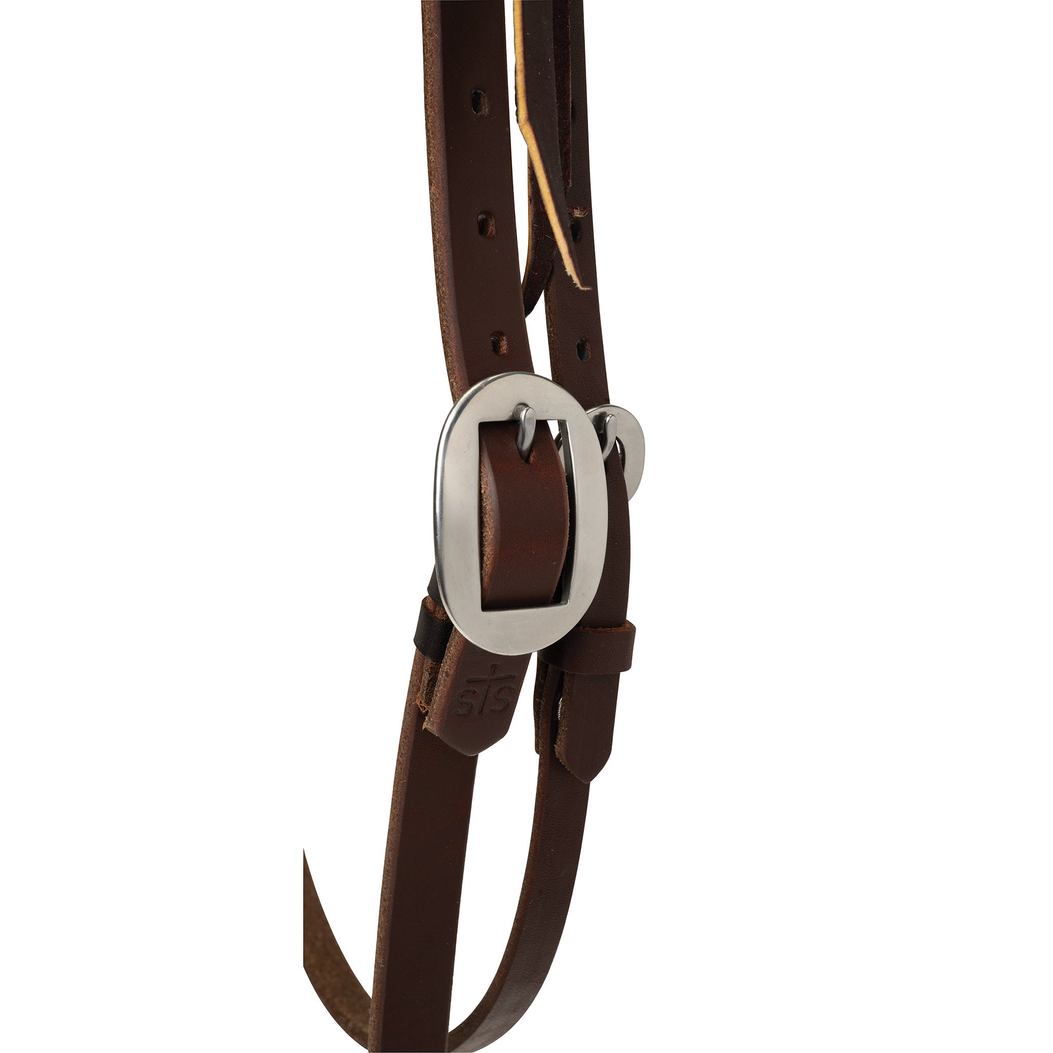 Showman Burgundy Leather Headrest And Reins With Texas Star Conchos And
