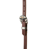 STS Ranch Signature Tack Harness Leather Sliding Ear Headstall, 3/4"