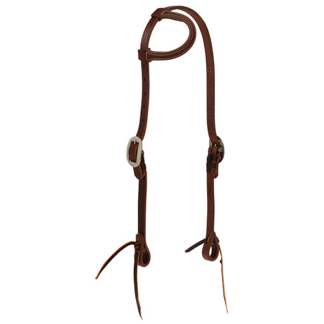 STS Ranch Signature Tack Harness Leather Sliding Ear Headstall, 3/4"