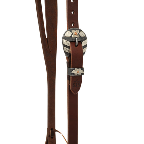 STS Ranch Signature Tack Harness Leather Split Ear Headstall, 3/4"