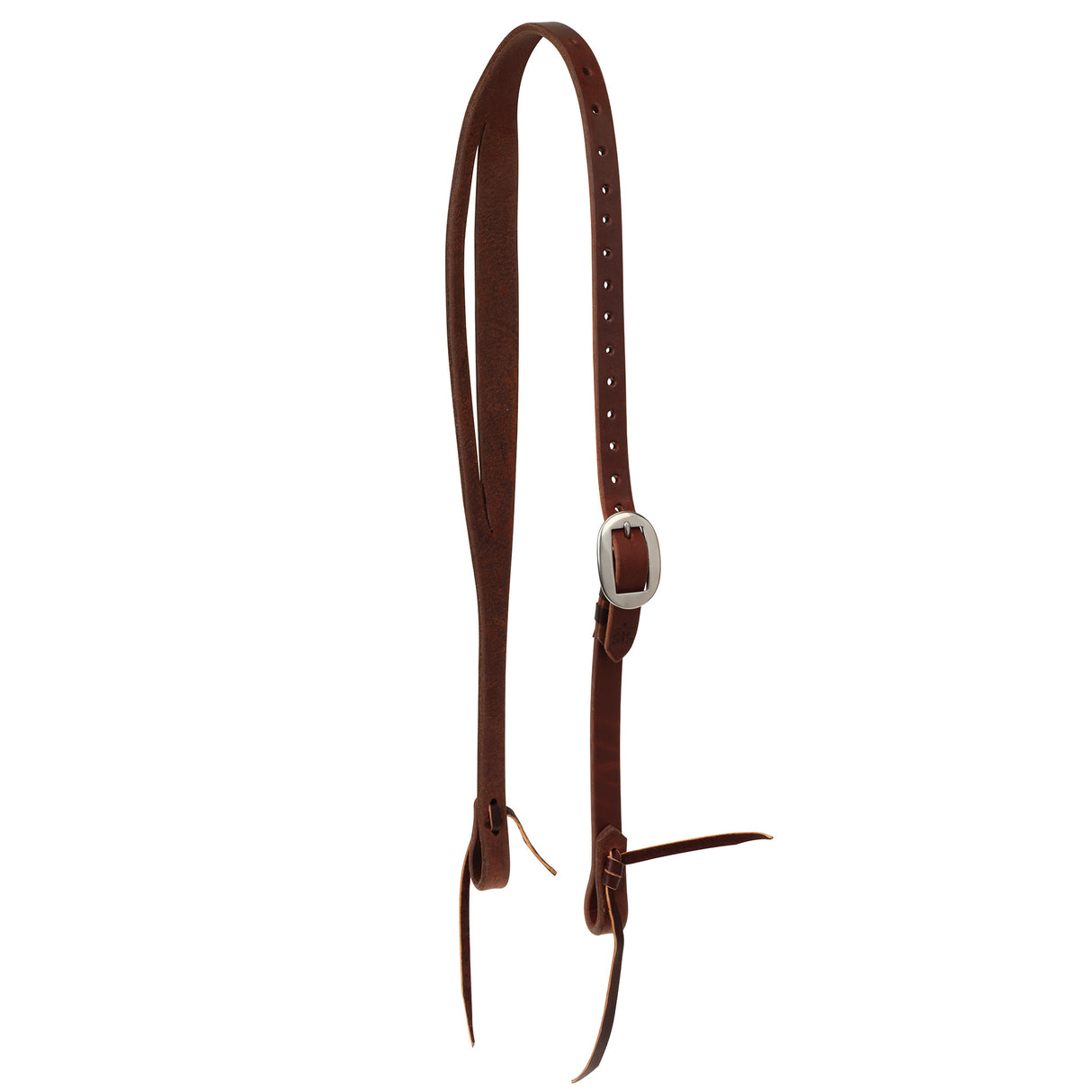 STS Ranch Signature Tack Harness Leather Split Ear Headstall, 3/4"