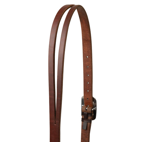 STS Ranch Signature Tack Harness Leather Split Ear Headstall, 1"