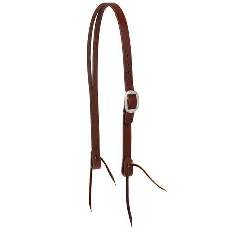 STS Ranch Signature Tack Harness Leather Split Ear Headstall, 1"