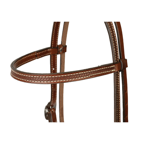 Western Leather Headstall, Basin Cowboy