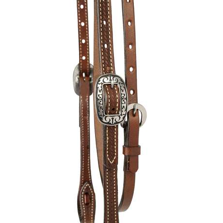 Western Leather Headstall, Basin Cowboy