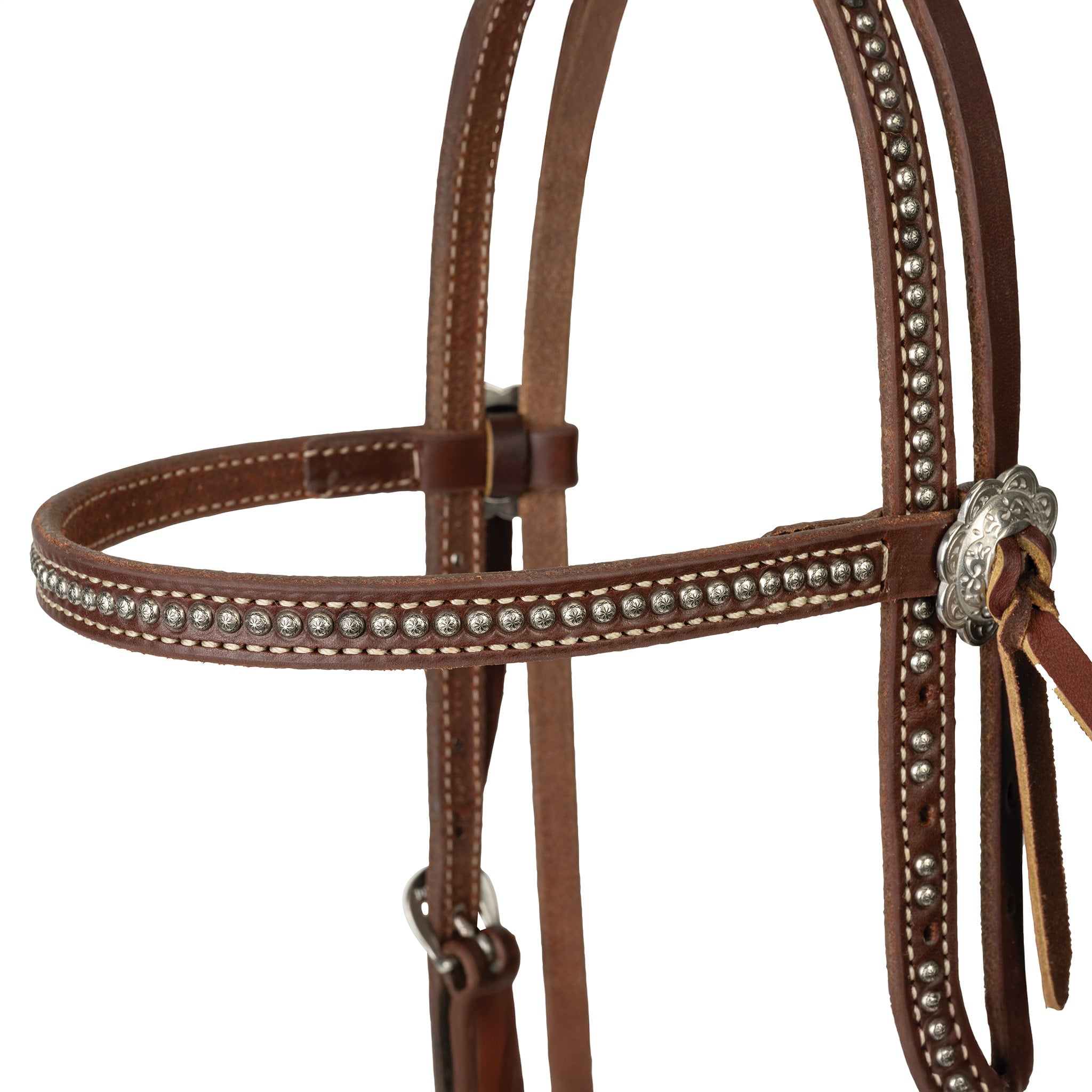 Western Leather Headstall, Stockman - Weaver Equine