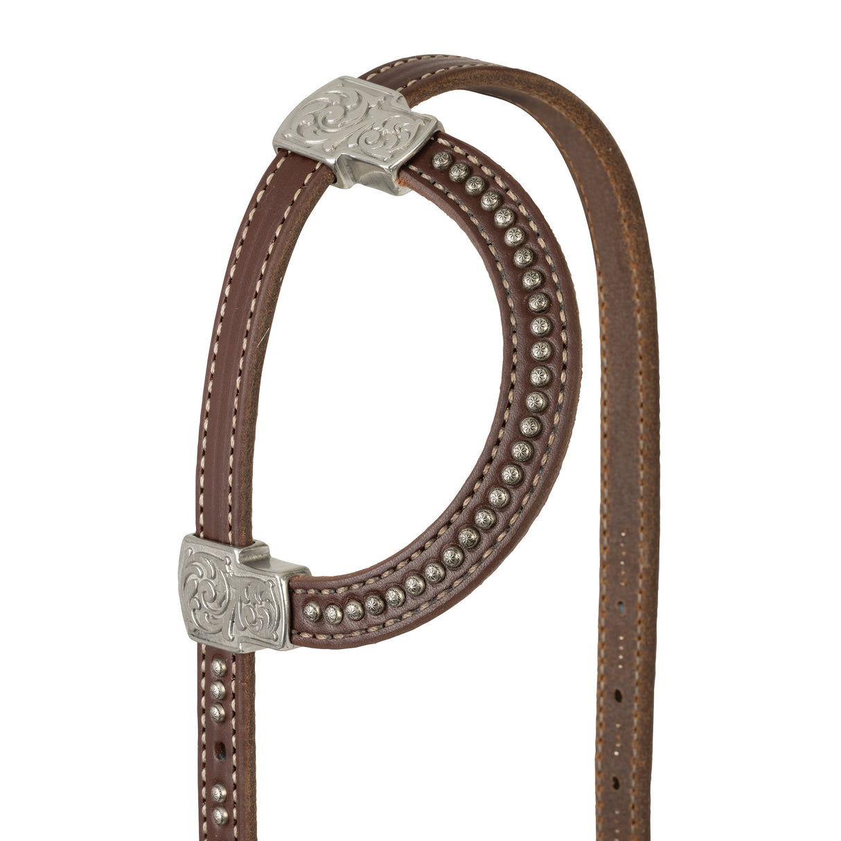 Western Leather Headstall, Stockman