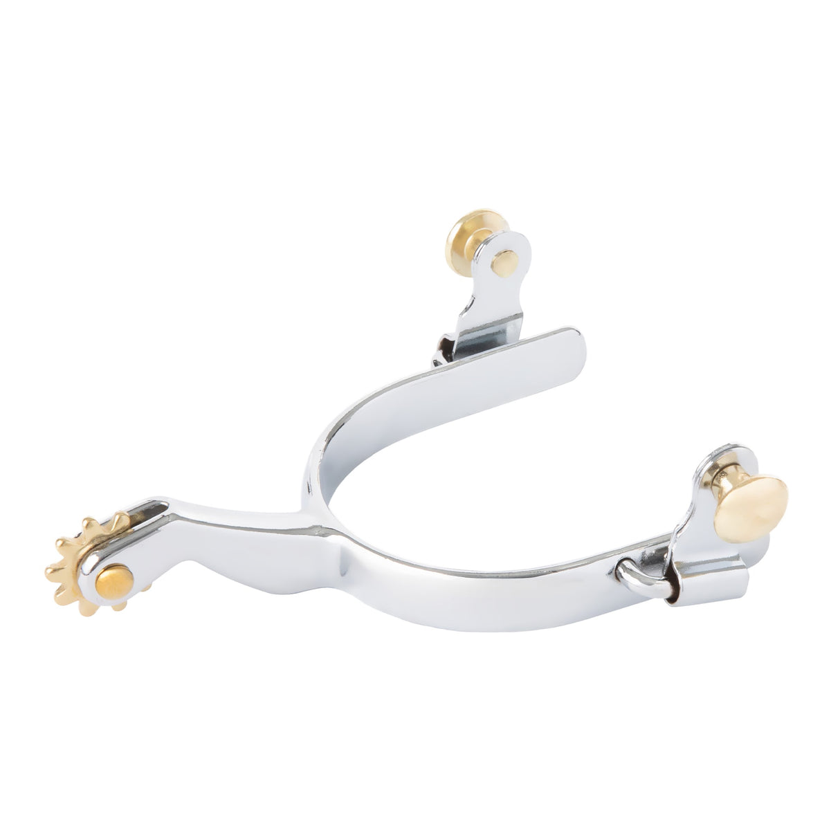 Ladies' Roping Spurs with Plain Band, Chrome