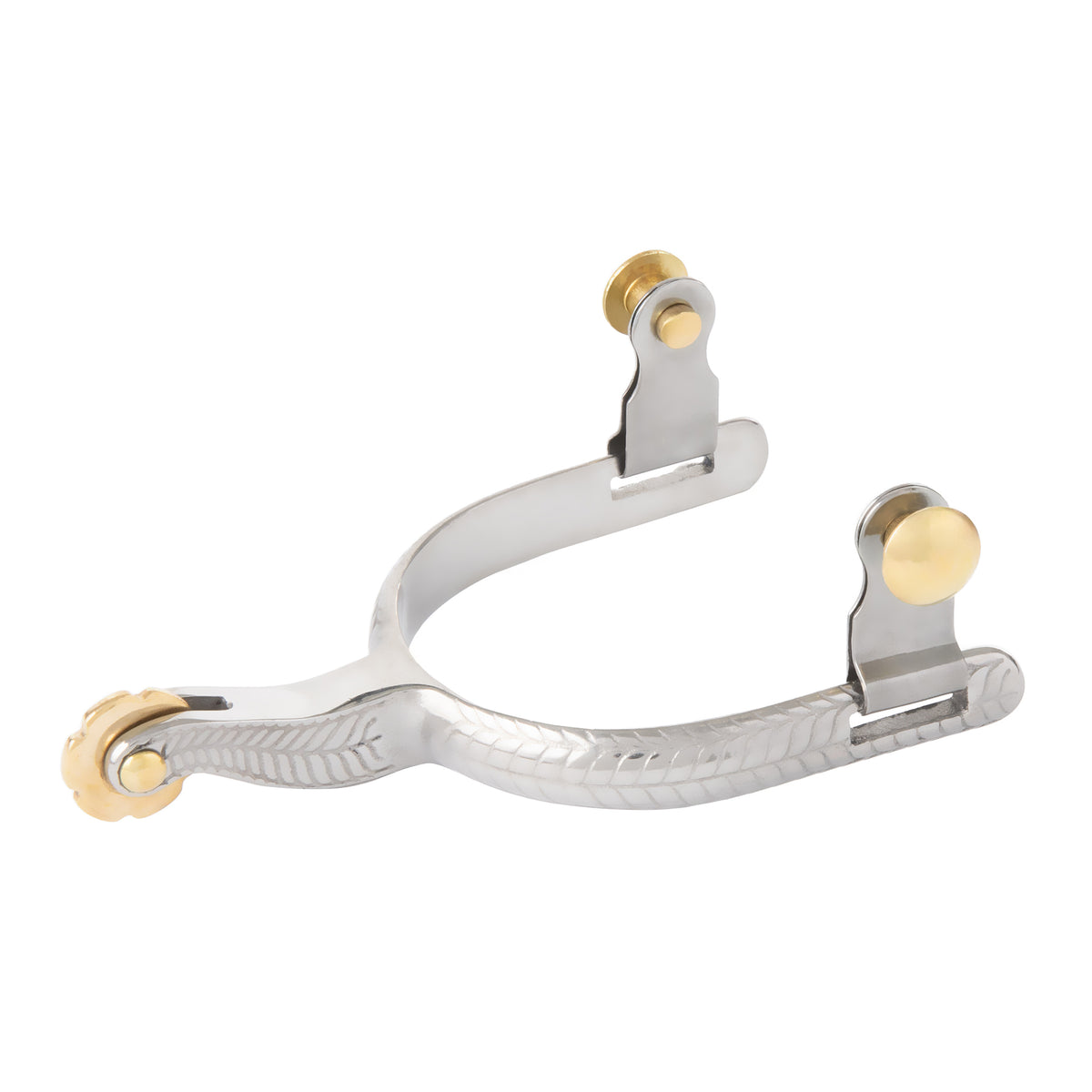 Ladies' Roping Spur with Engraved Band Rosebud Rowel – Weaver Equine