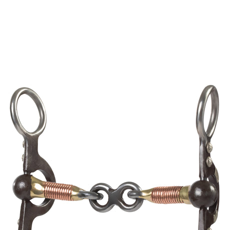 4-5/8" Pony Bit, 3-Piece Dogbone Mouth, Buffed Black