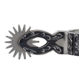 Ladies' Floral Chihuahua Spur, Brushed Stainless Steel