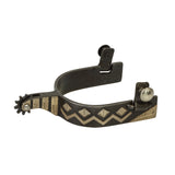 Mens Spur with German Silver Trim
