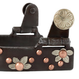 Ladies' Spur with German Silver Floral Trim and Copper Dots