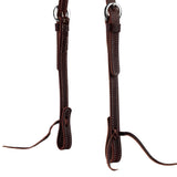 Latigo Leather Flat Sliding Ear Headstall