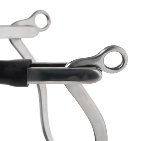 Pony Hackamore with Gum Rubber Covered Bike Chain Noseband