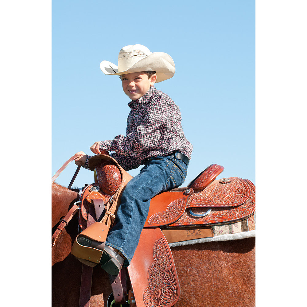 Étriers Western Pour Enfant Weaver Leather 'Lil Dude' - Cuir, Fabriqués Aux USA, Occasion