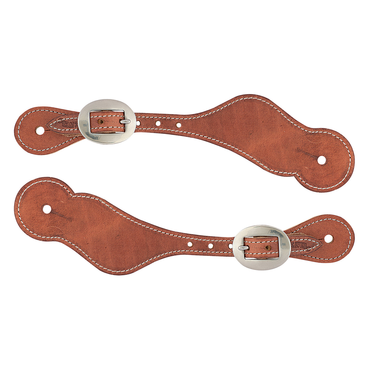 Ladies' Harness Leather Spur Straps, Russet
