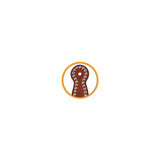Bridle Leather Ladies' Spur Straps with Spots, Chestnut