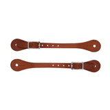 Single-Ply Brown Latigo Leather Spur Straps