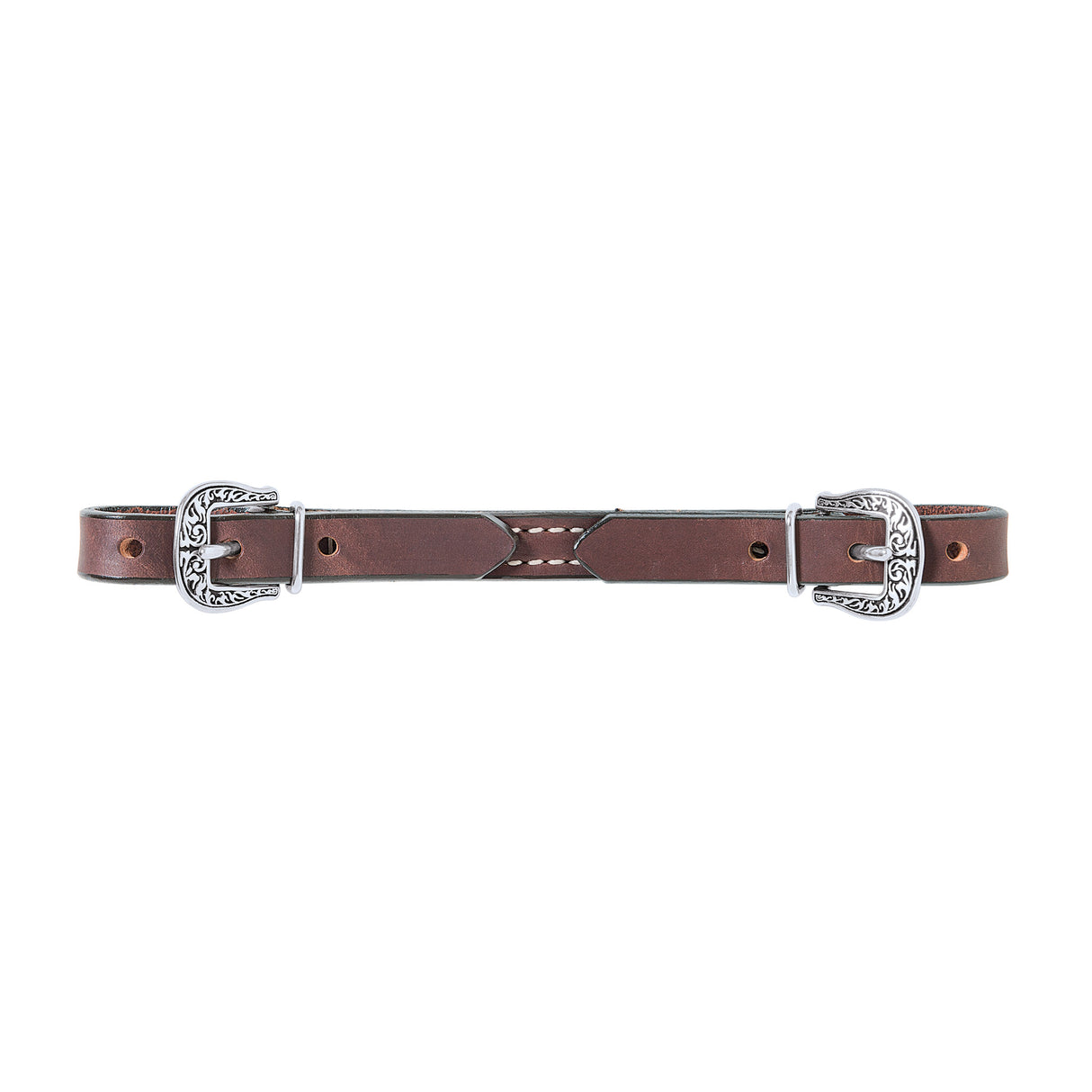Basin Cowboy Straight Leather Curb Strap