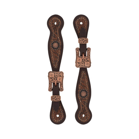 Western Floral Ladies Spur Strap