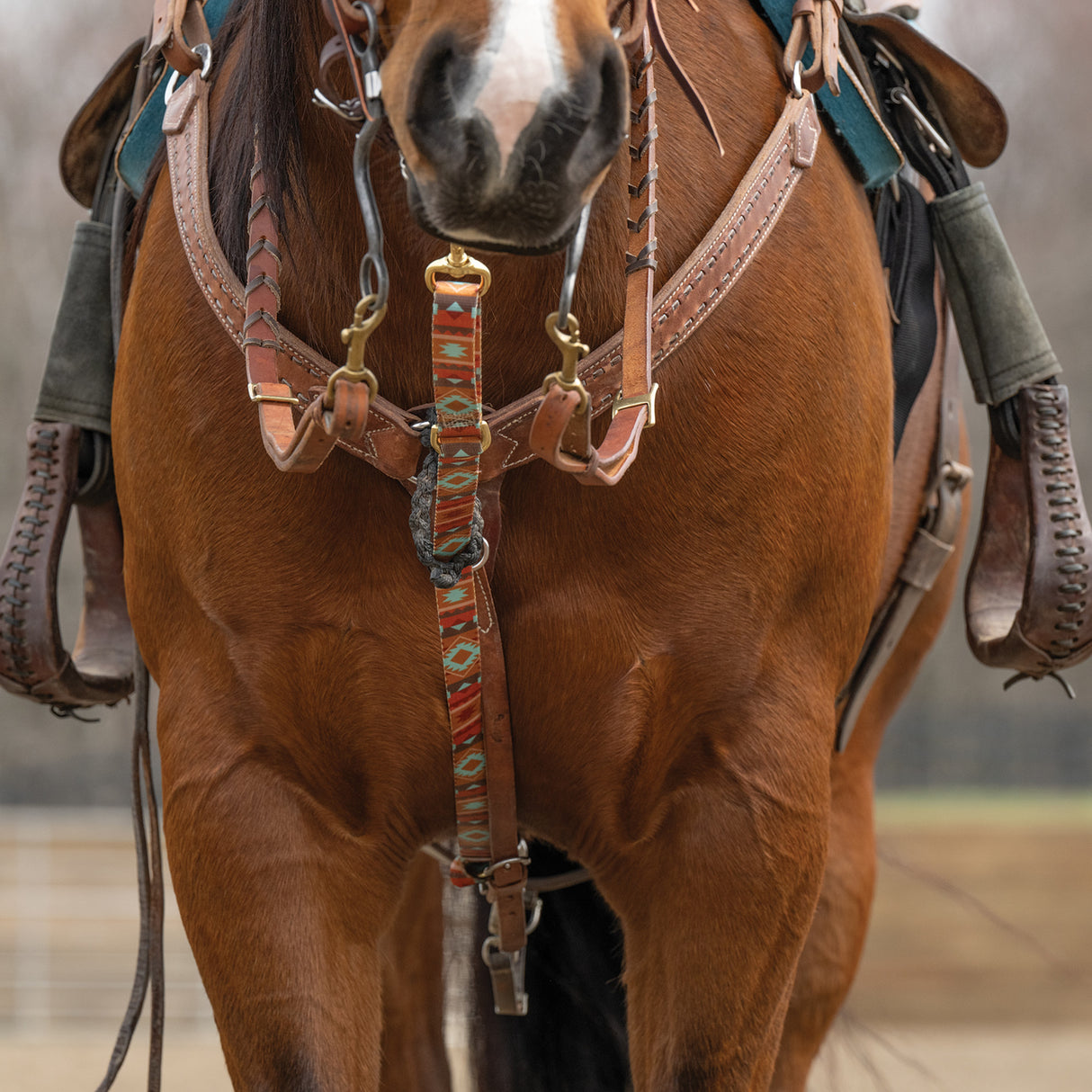 Patterned Deluxe Horse Tie Down Strap