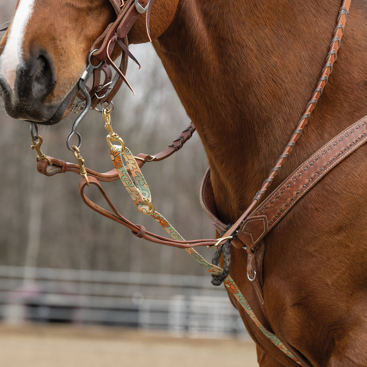 Patterned Deluxe Horse Tie Down Strap