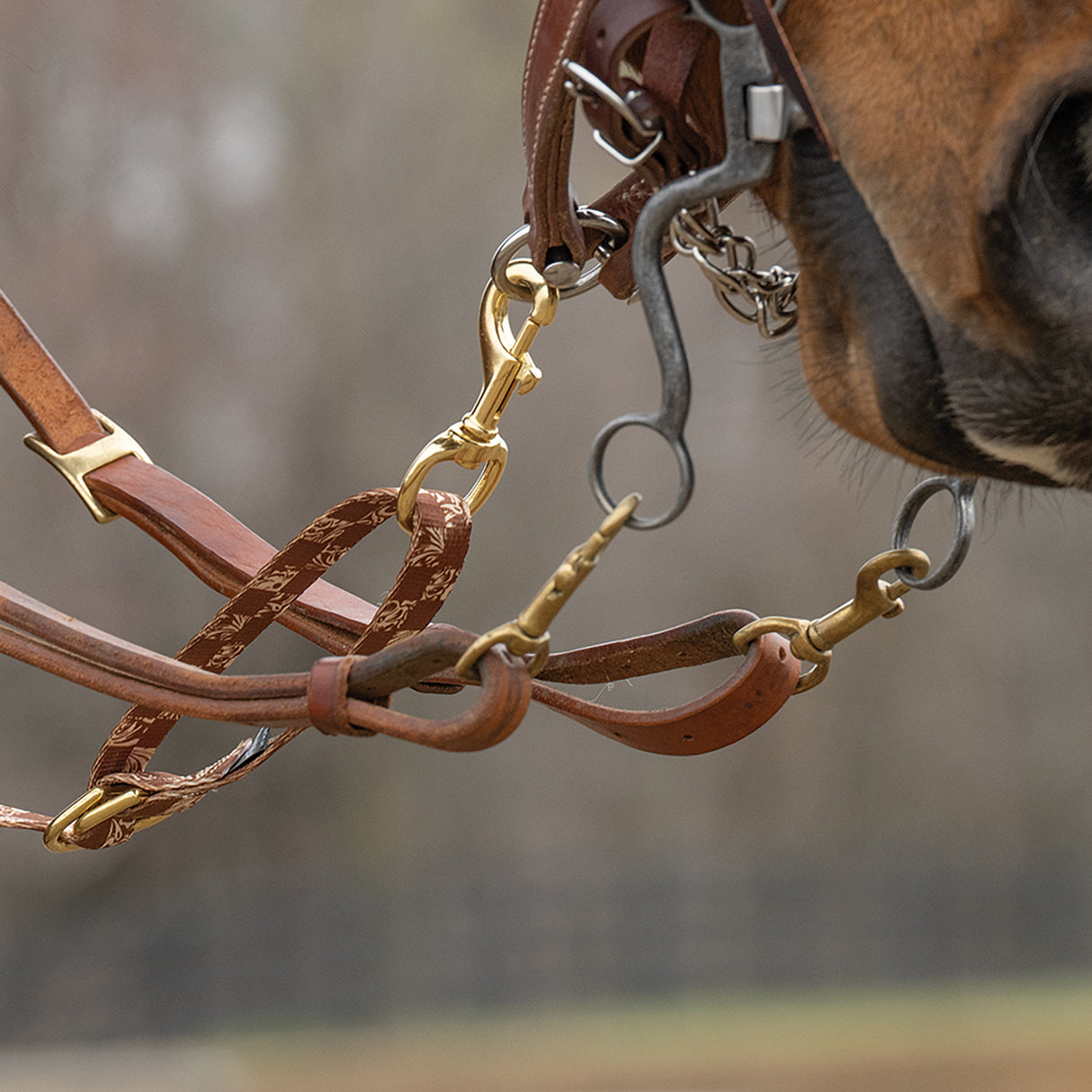Patterned Deluxe Horse Tie Down Strap