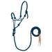 Rope Horse Halter with Attached Lead, 5/16” – Multiple Colors