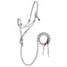 Rope Horse Halter with Attached Lead, 5/16” – Multiple Colors