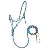 Rope Horse Halter with Attached Lead, 5/16” – Multiple Colors