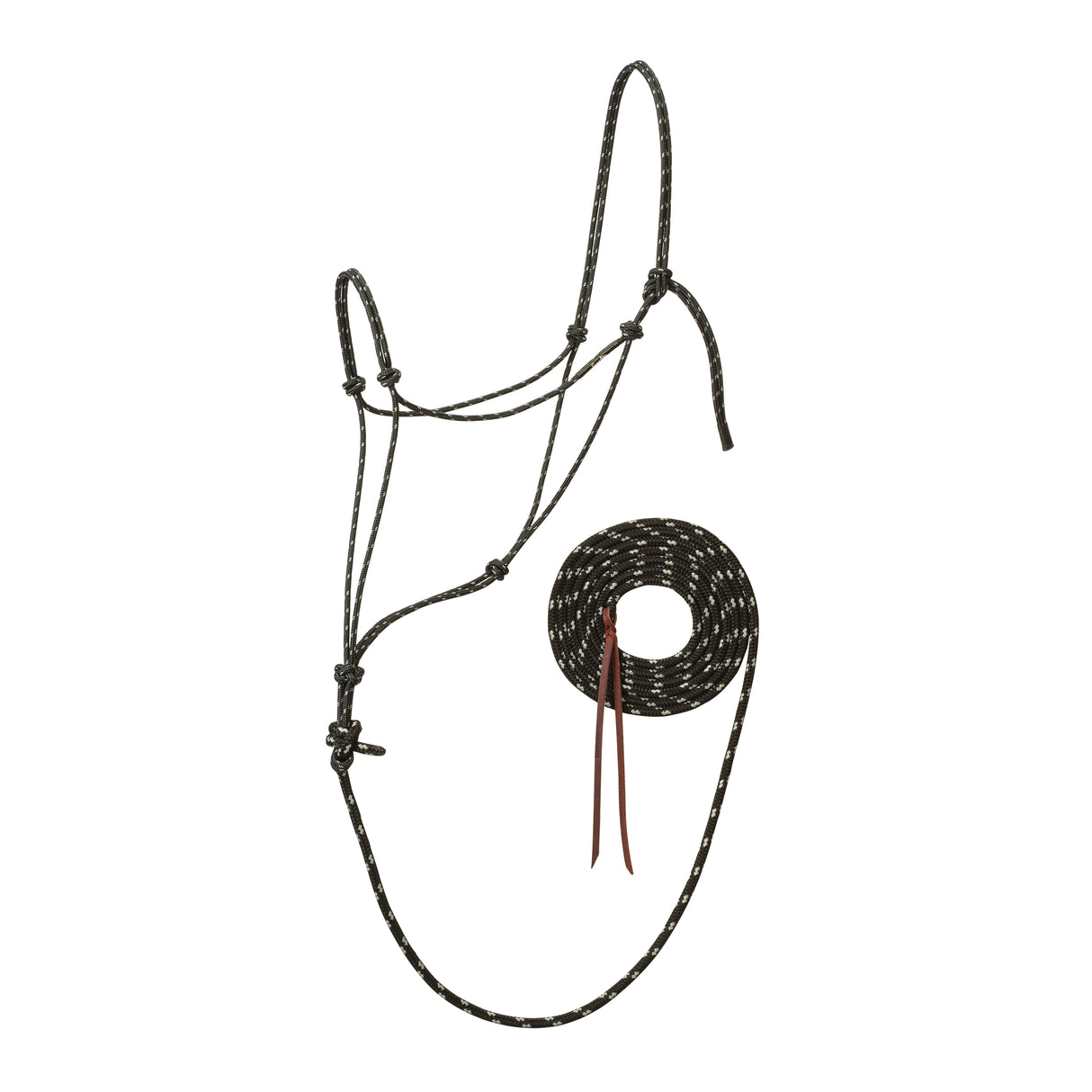 Silvertip Reflective Rope Halter with 5/8" x 12' Lead