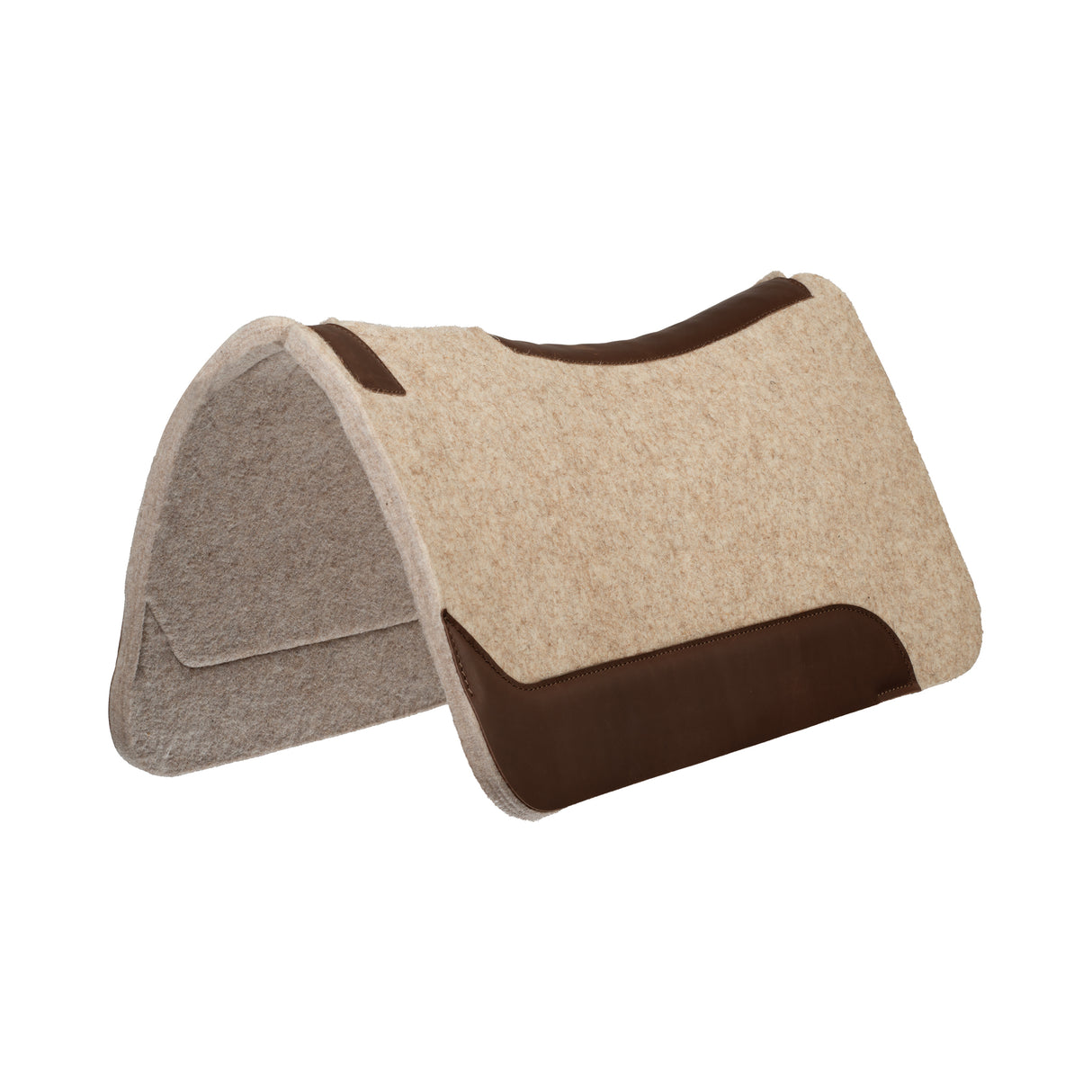 Contoured Wool Blend Felt Saddle Pad, 3/4”