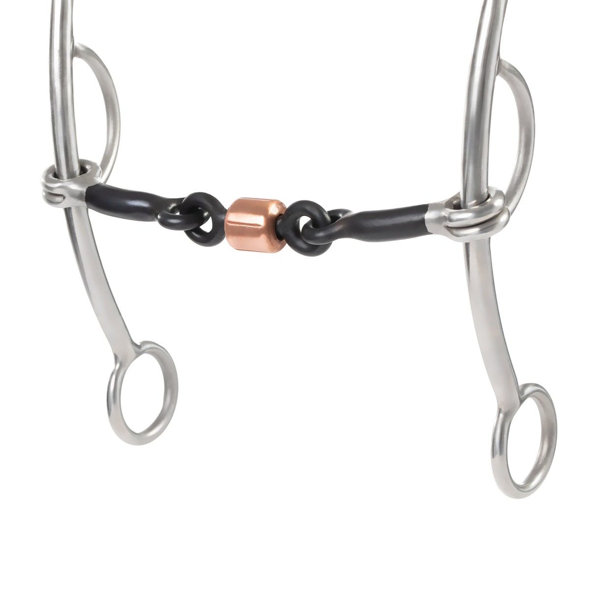 Gag Bit, 5" Sweet Iron Mouth with Copper Roller