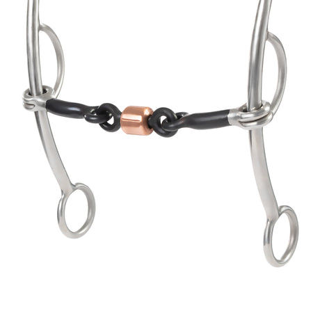 Gag Bit, 5" Sweet Iron Mouth with Copper Roller