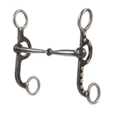 Professional Argentine Bit, 5" Sweet Iron Polished Snaffle Mouth with Copper Inlay
