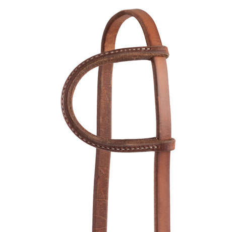 5/8" Oiled Hermann Oak Harness Leather Headstall with Single Cheek Buckle