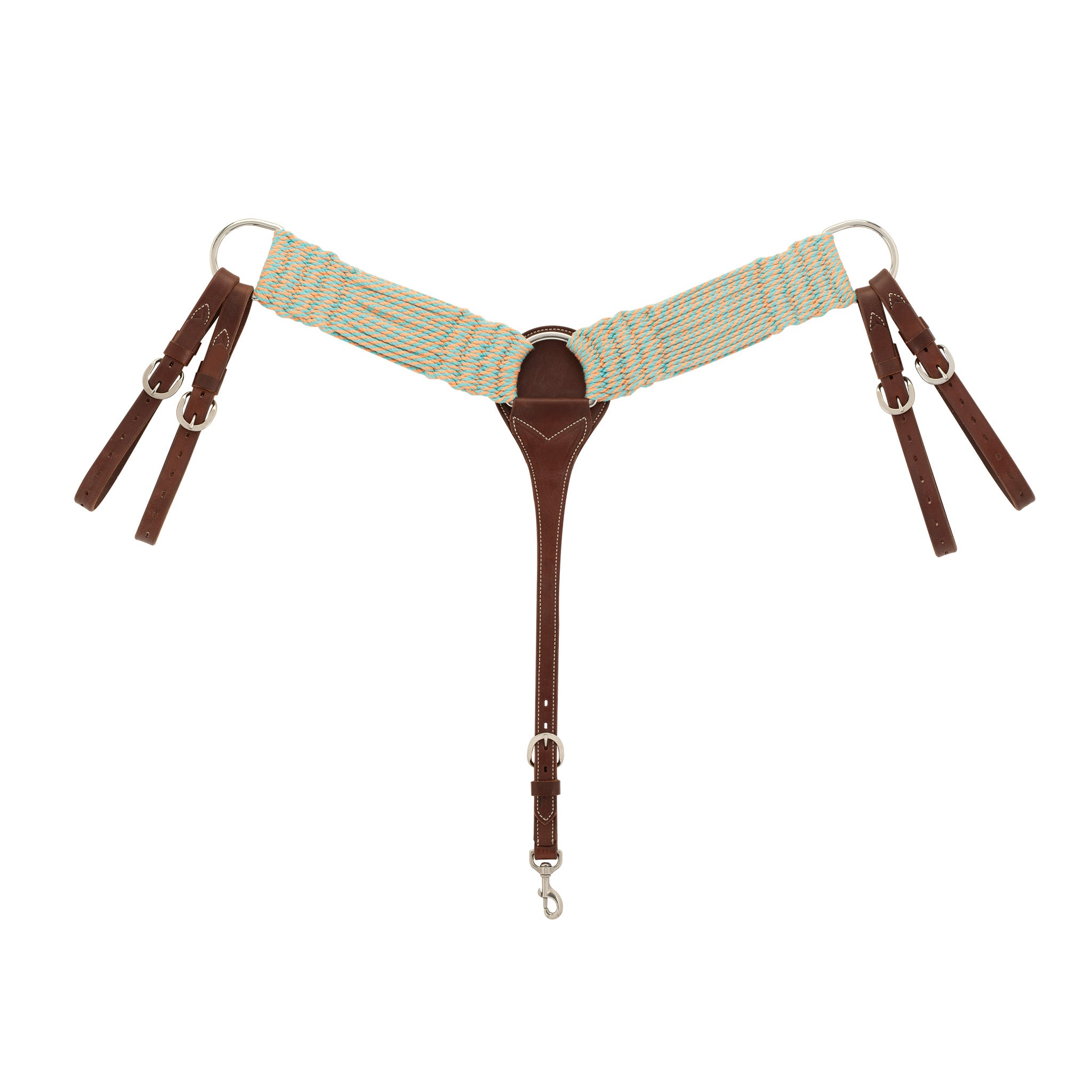 WEAVER Leather BAMBOO Ecoluxe Cavallo Equino ROUND Trail Redini - Foto 7