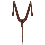 Buckstitch Breast Collar, Oiled Hermann Oak®, Dusk Collection