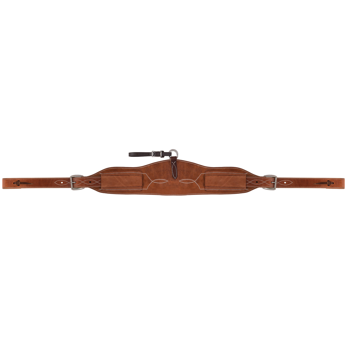 Heavy-Duty Roper Back Cinch, Complete, Russet, 6"
