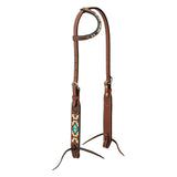 Turquoise Cross Aztec 5/8" Headstall