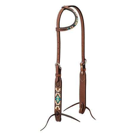 Turquoise Cross Aztec 5/8" Headstall