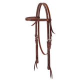 Turquoise Cross Floral Carved 5/8" Browband Headstall