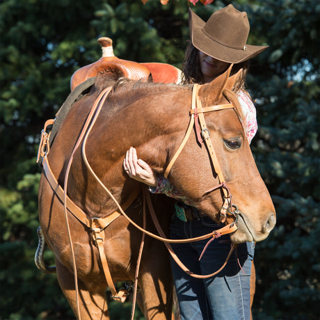 Skirting Leather Browband Headstalls, 5/8"