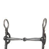 Professional Argentine Bit, 5" Sweet Iron Polished Snaffle Mouth with Copper Inlay