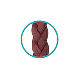 Burgundy Classic 3-Plait Roper Reins, 5/8"