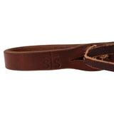 STS Ranch Signature Tack Harness Leather Split Rein, Pineapple Knot, 8'